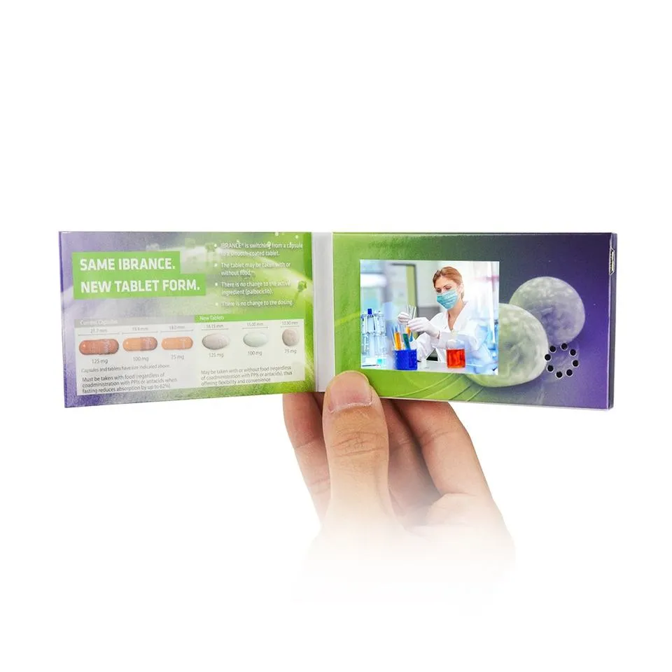 Ibrance video brochure held in a hand- M&M Tech