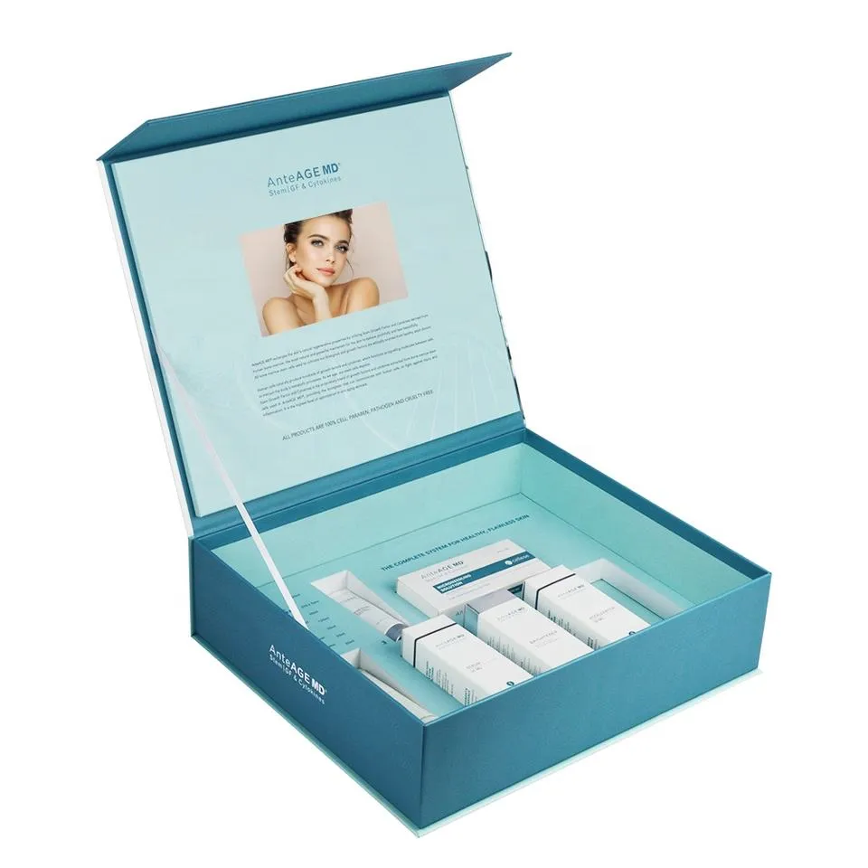 AnteAGE MD skincare product kit in blue box- M&M Tech
